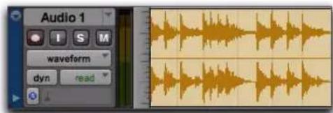 Avid Pro Tools 10.2 - Vue Waveform (Audio uniquement) - 1