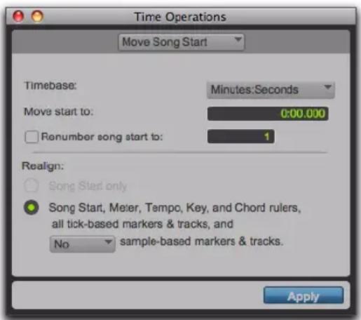 Avid Pro Tools 10.2 - Déplacement du début d'un morceau - 1