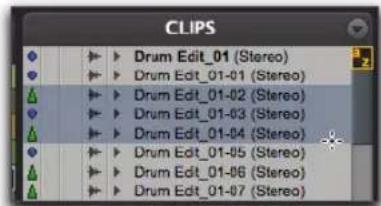 CLIPS Drum Edit_01 (Stereo) Drum Edit_01-01 (Stereo) Drum Edit_01-02 (Stereo) Drum Edit_01-03 (Stereo) Drum Edit_01-04 (Stereo) Drum Edit_01-05 (Stereo) Drum Edit_01-06 (Stereo) Drum Edit_01-07 (Stereo)