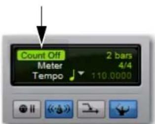 Count Off Meter Tempo 2 bars 4/4 110.0000