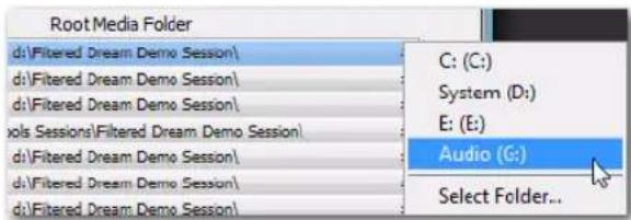 Root Media Folder d:\Filtered Dream Demo Session\ d:\Filtered Dream Demo Session\ d:\Filtered Dream Demo Session\ xols Sessions\Filtered Dream Demo Session\ d:\Filtered Dream Demo Session\ d:\Filtered Dream Demo Session\ d:\Filtered Dream Demo Session\ C: (C:) System (D:) E: (E:) Audio (G:) Select Folder...