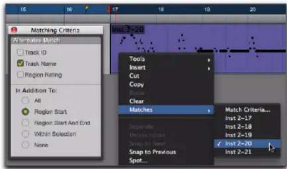 Avid Pro Tools 10.2 - Pour sélectionner les différentes prises d'enregistrement : - 1
