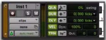 Avid Pro Tools 10.2 - Pour activer la vue des propriétés en temps réel dans la fenêtre Edit : - 1