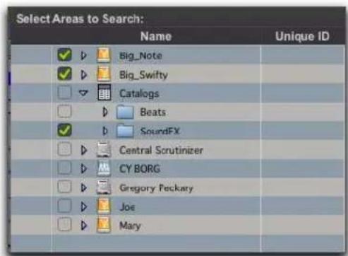 Avid Pro Tools 10.2 - Sélection des zones de recherche - 1