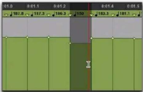 Avid Pro Tools 10.2 - Pour sélectionner un événement de tempo dans l'éditeur de tempo : - 1