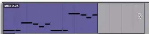 Avid Pro Tools 10.2 - Fonction de compression/extension temporelle pour les clips MIDI - 1