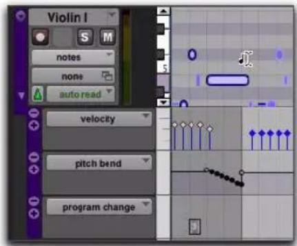 Avid Pro Tools 10.2 - Sélection de notes MIDI uniquement à l'aide du sélecteur de notes - 1