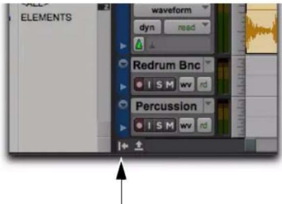 Avid Pro Tools 10.2 - Affichage et masquage de la liste des pistes et de la liste des groupes - 1