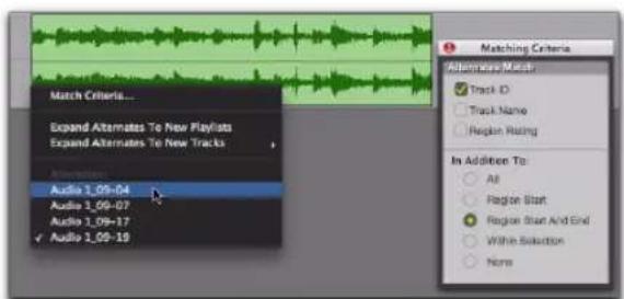 Avid Pro Tools 10.2 - Pour sélectionner une prise alternative : - 2