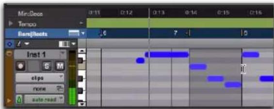 Avid Pro Tools 10.2 - Activation ou désactivation de la liaison des sélections d'édition et de timeline - 2