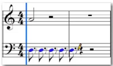Avid Pro Tools 10.2 - Pour insérer manuellement plusieurs notes de la même hauteur : - 1