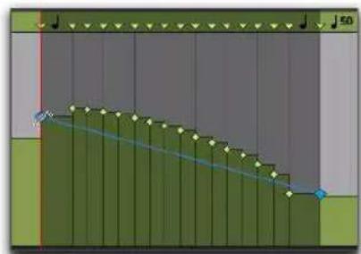 Avid Pro Tools 10.2 - Pour ajuster la fréquence des changements de tempo en temps absolu à l'aide de l'outil de trim : - 1