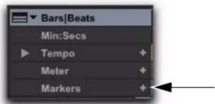 Bars|Beats Min:Secs Tempo Meter Markers