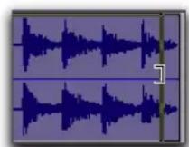 Avid Pro Tools 10.2 - Pour effectuer une opération de trim sur un clip avec l'outil de trim : - 2