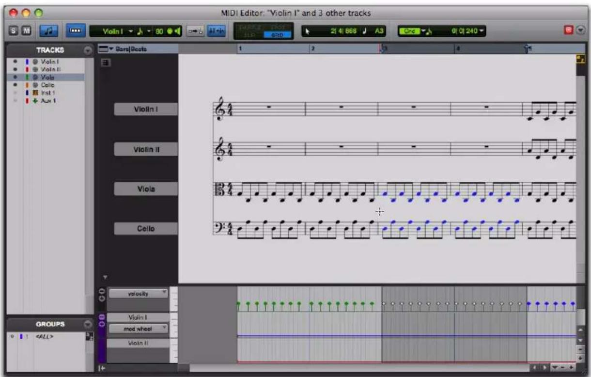 Avid Pro Tools 10.2 - Vue Notation - 1