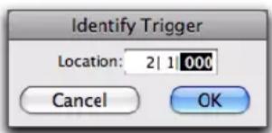 Avid Pro Tools 10.2 - Pour modifier l'emplacement d'un déclencheur dans une mesure : - 1