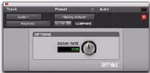 Track Auto Auto 1 Rhythmic COMPARE OPTIONS DECAY RATE 50% RHYTHNIC