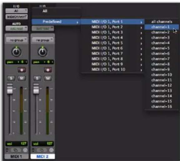 Avid Pro Tools 10.2 - Pour assigner une entrée de piste MIDI : - 2