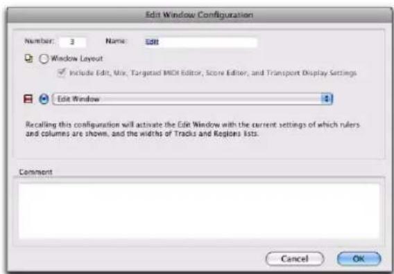 Avid Pro Tools 10.2 - Propriétés des configurations de fenêtres - 1
