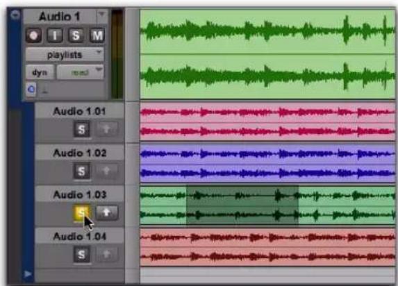 Avid Pro Tools 10.2 - Pour écouter une playlist alternative : - 1
