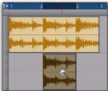 Avid Pro Tools 10.2 - Pour séparer une sélection sans affecter les clips d'origine : - 1