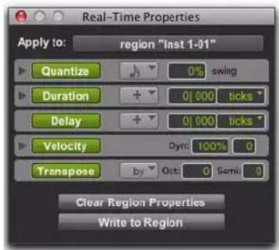Avid Pro Tools 10.2 - Pour ouvrir la fenêtre Real-Time Properties : - 1
