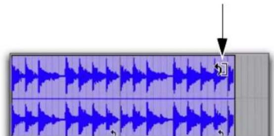 Avid Pro Tools 10.2 - Pour effectuer une opération de trim de boucle sur un clip mis en boucle : - 1