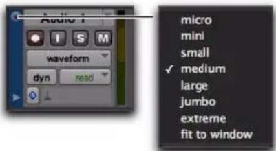 Avid Pro Tools 10.2 - Hauteur de piste - 1