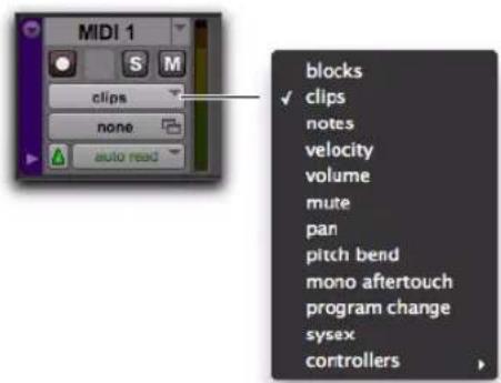 Avid Pro Tools 10.2 - Pour sélectionner une vue de piste : - 5