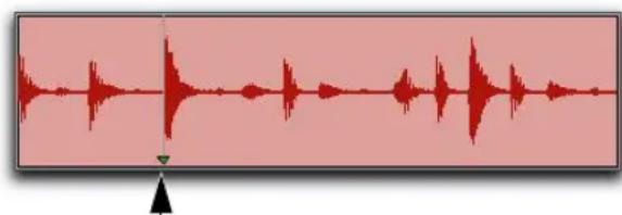 Avid Pro Tools 10.2 - Pour définir le point de synchronisation d'un clip : - 1