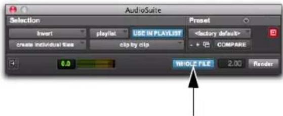 Avid Pro Tools 10.2 - Pour générer un rendu de clip avec des poignées AudioSuite : - 2