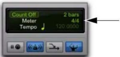 Avid Pro Tools 10.2 - Métrique actuelle - 1