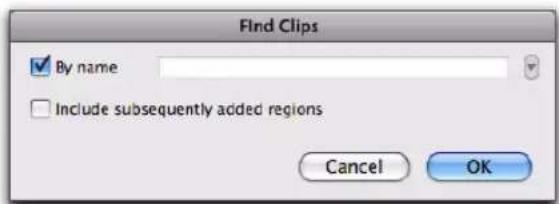Avid Pro Tools 10.2 - Pour rechercher et afficher des clips dans la liste des clips : - 1