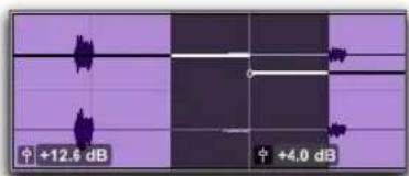 Avid Pro Tools 10.2 - Courbe de gain du clip et fondus enchaînés - 1