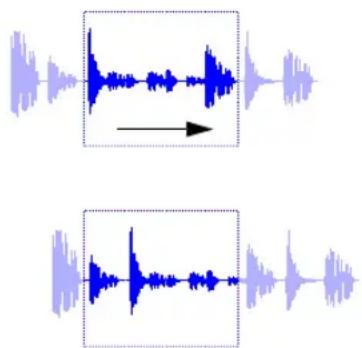 Avid Pro Tools 10.2 - Déplacement par incrément du contenu d'un clip - 1
