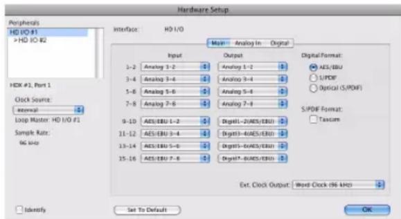 Avid Pro Tools 10.2 - Configuration des interfaces audio Avid HD - 1