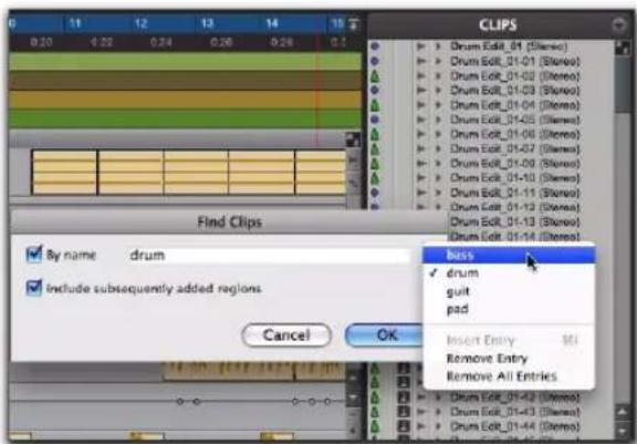 Avid Pro Tools 10.2 - Pour effectuer de nouveau une recherche sur un élément déjà recherché : - 1
