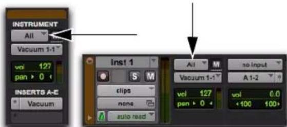 INSTRUMENT All Vacuum 1-1 vol 127 pen > 0 INSERTS A-E Vacuum Inst 1 S M clips none auto read All no input Vacuum 1-1 A 1-2 vol 127 pen > 0 vol 0.0 <100 100+