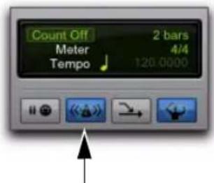 Avid Pro Tools 10.2 - Pour activer le clic dans la fenêtre de transport : - 3