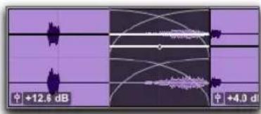 Avid Pro Tools 10.2 - Courbe de gain du clip et fondus enchaînés - 2