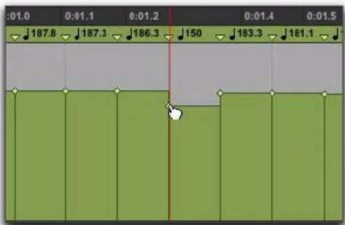 Avid Pro Tools 10.2 - Création de nouveaux paramètres de tempo à l'aide des outils de saisie - 1