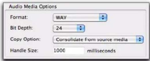 Avid Pro Tools 10.2 - Options des médias audio - 1
