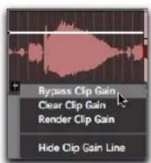 Avid Pro Tools 10.2 - Affichage des informations de gain du clip - 2