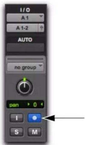 Avid Pro Tools 10.2 - Affichage de l'état d'enregistrement des pistes - 1