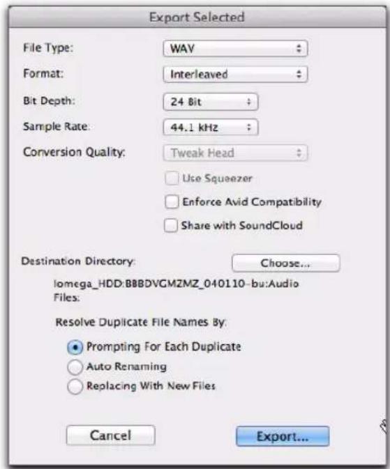 Avid Pro Tools 10.2 - Pour exporter des clips en tant que nouveaux fichiers MXF : - 1