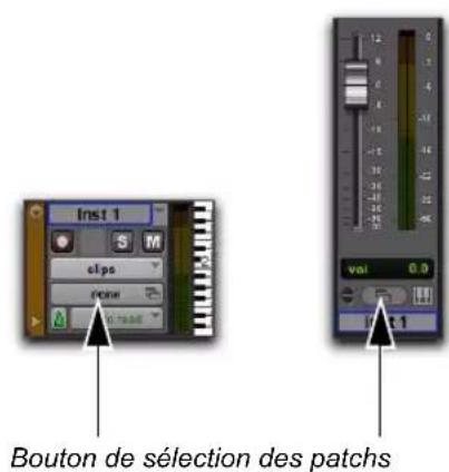 Inst 1 clips vcm Bouton de sélection des patches vol 0.9 int 1
