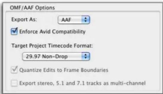 Avid Pro Tools 10.2 - Options OMF/AAF - 1