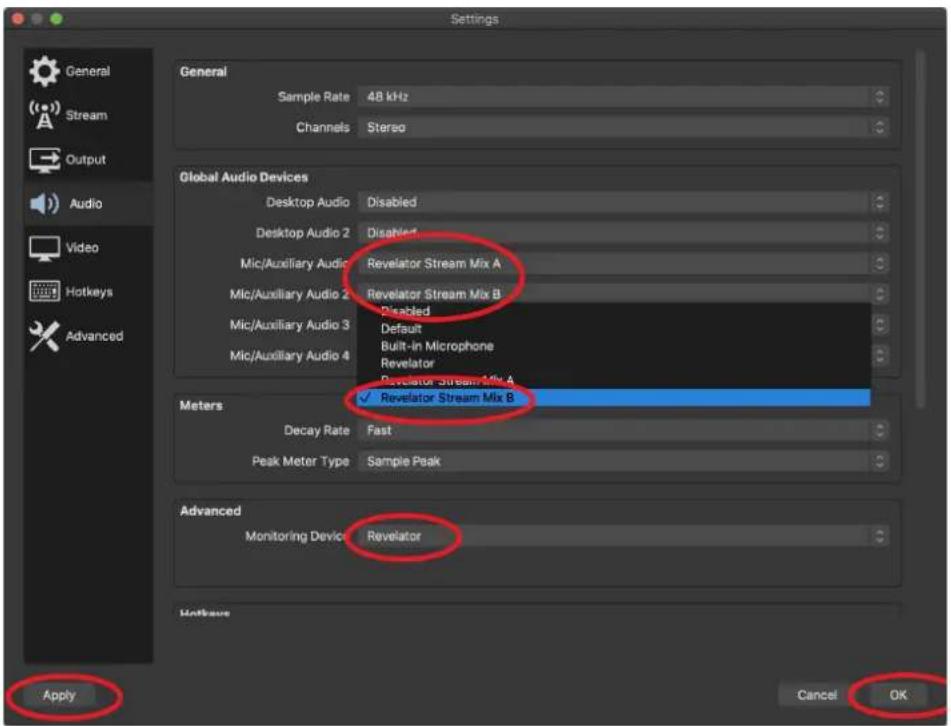 PRESONUS Revelator - Utilisation du Revelator avec OBS - 3