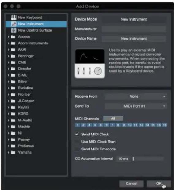 PRESONUS Revelator - Configuration d'un clavier de commande MIDI externe depuis la page d'accueil - 5