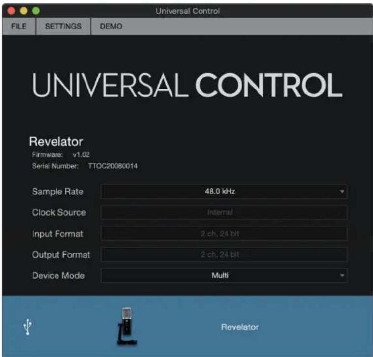 PRESONUS Revelator - La fenêtre de lancement - 2